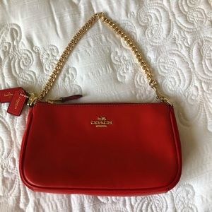 Coach x Selena Gomez Red Wristlet